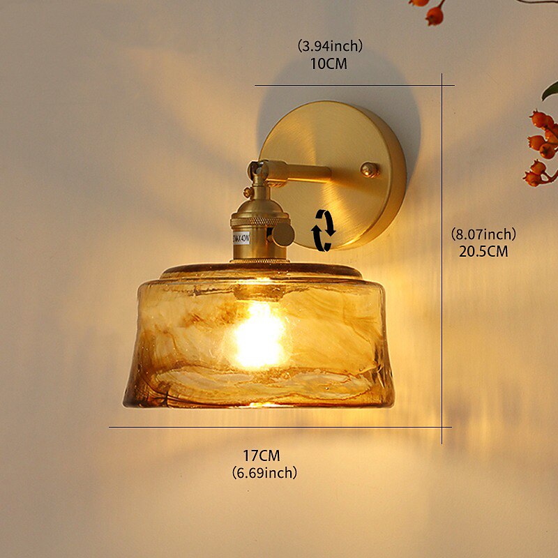Modern Glass Bell Wall Light