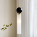 Suspension Cylindre en Marbre Moderne
