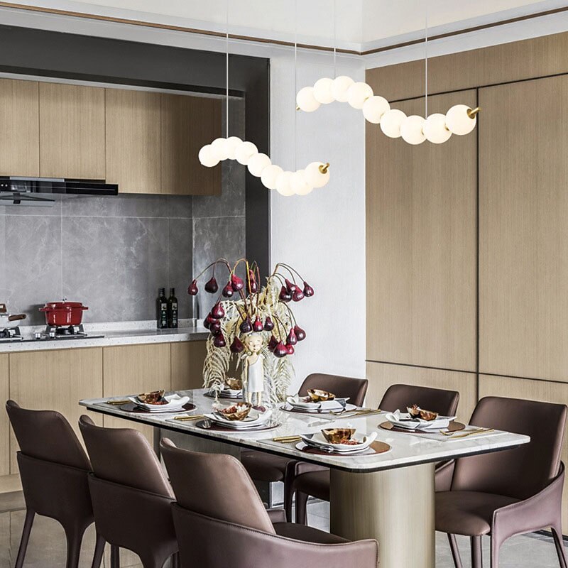 Modern Metal Globe-Cluster Pendant Light