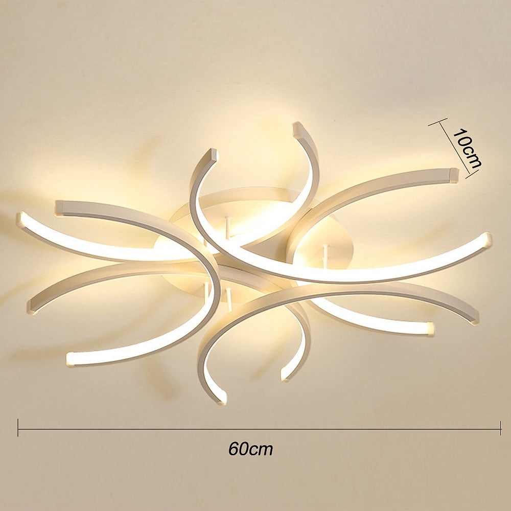 Modern Metal Flower Ceiling Light