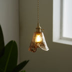 Suspension luminaire moderne en verre en forme de tambour