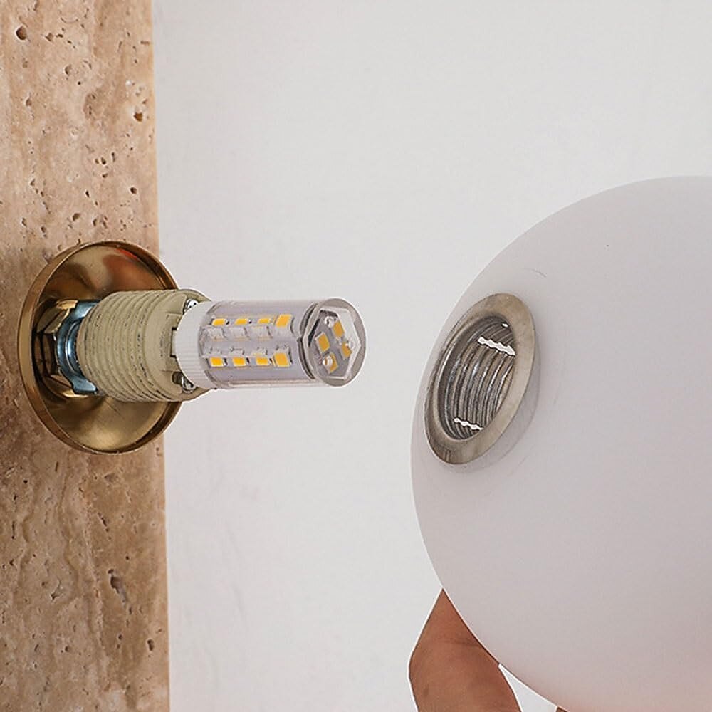 Wabi-Sabi Travertine Cylinder Wall Light