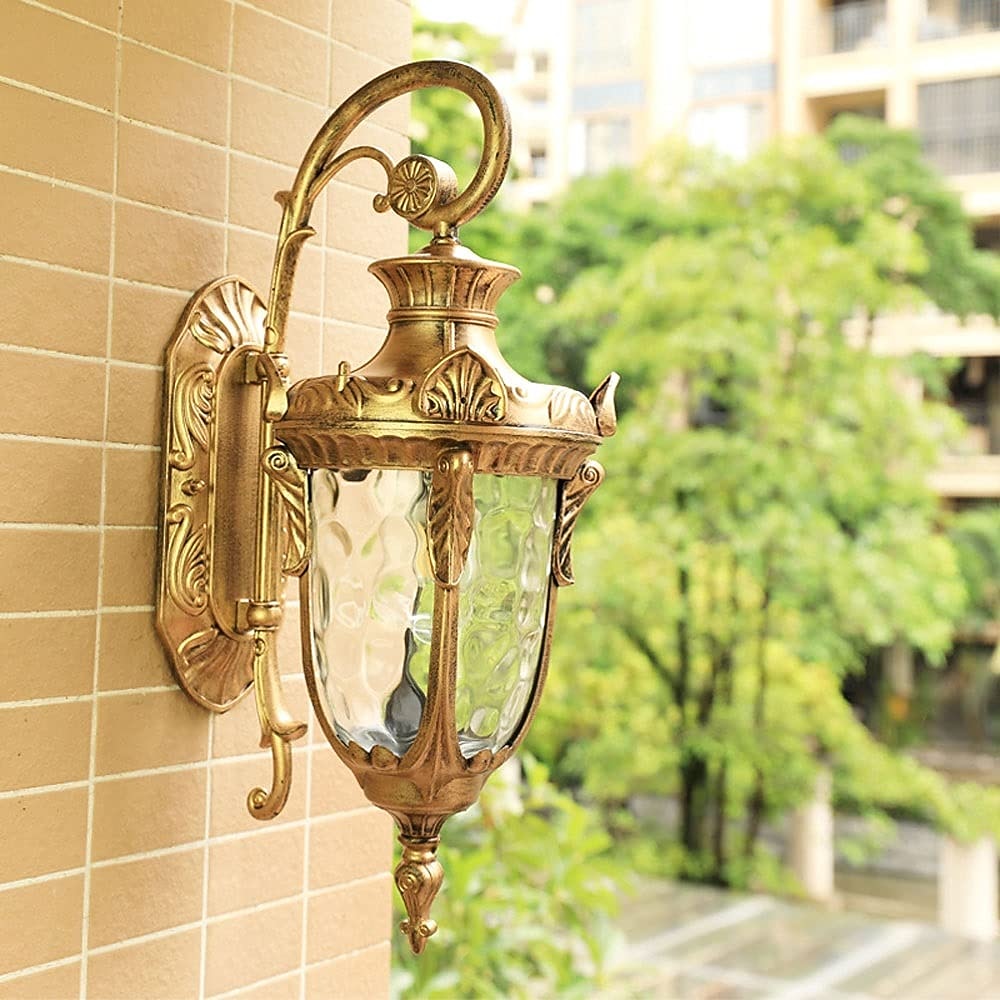 Vintage Glass Lantern Wall Light