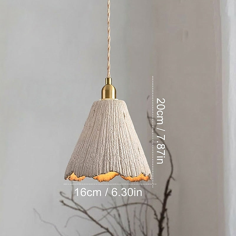 Wabi-Sabi Concrete Bell Pendant Light