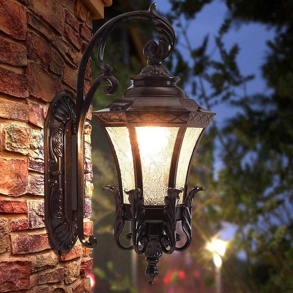Vintage Glass Lantern Wall Light