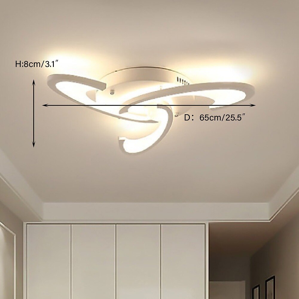Modern Aluminum Pinwheel Ceiling Light