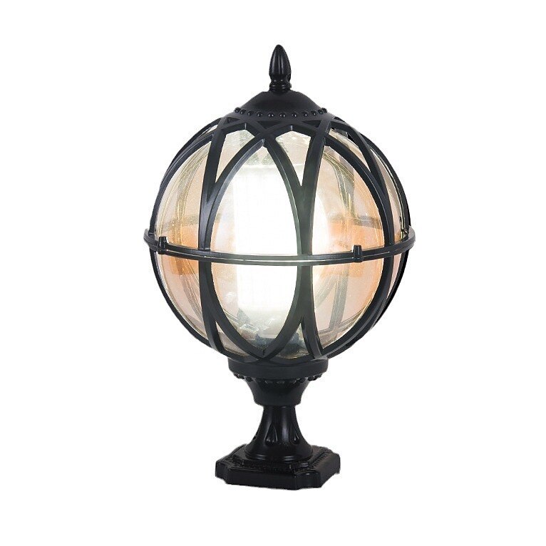 Vintage Glass Globe-Lantern Wall Light