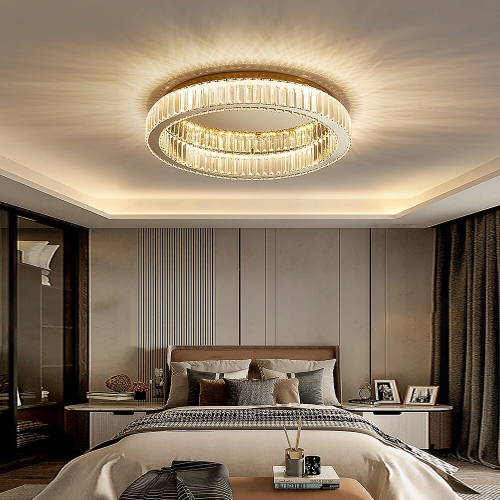 Modern Crystal Ring Ceiling Light