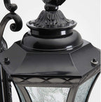 Vintage Wandleuchte mit Glaslaterne
