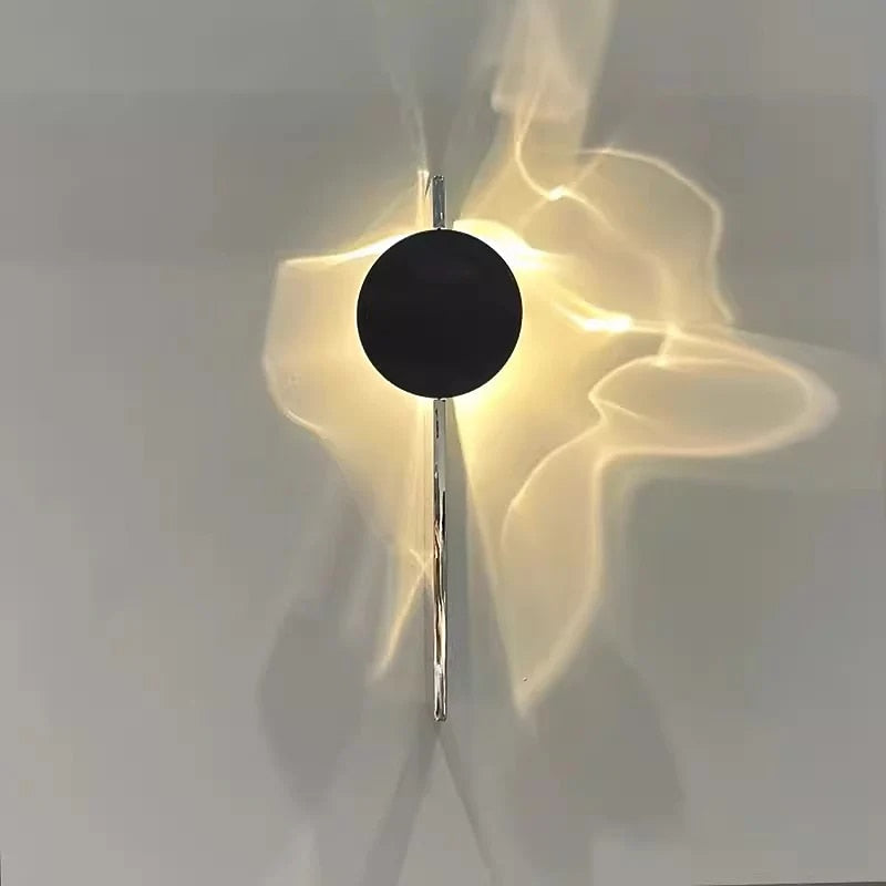 Modern Metal Sunburst Wall Light