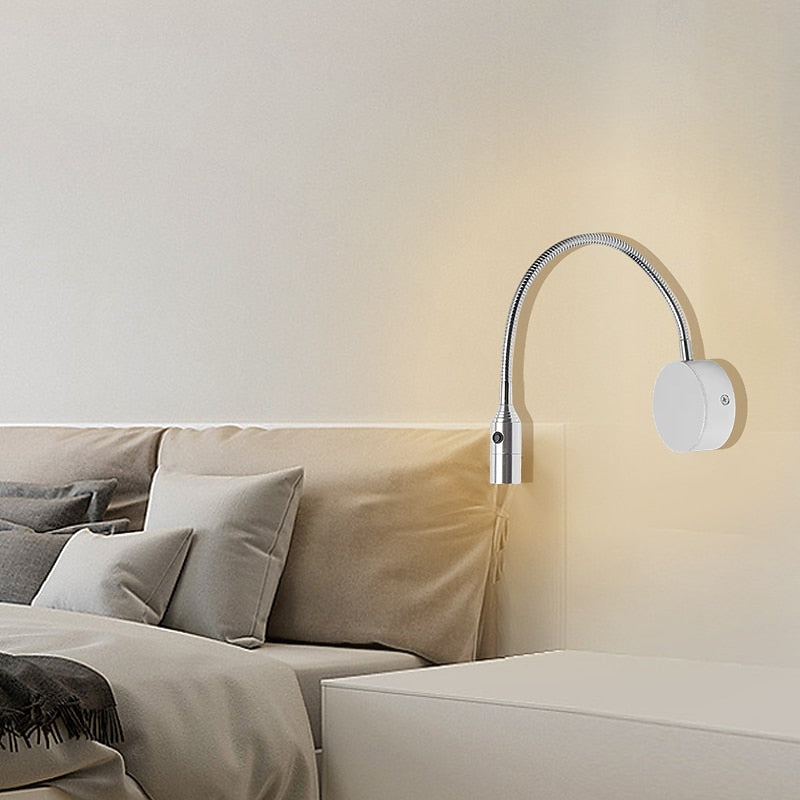 Modern Metal Gooseneck Wall Light