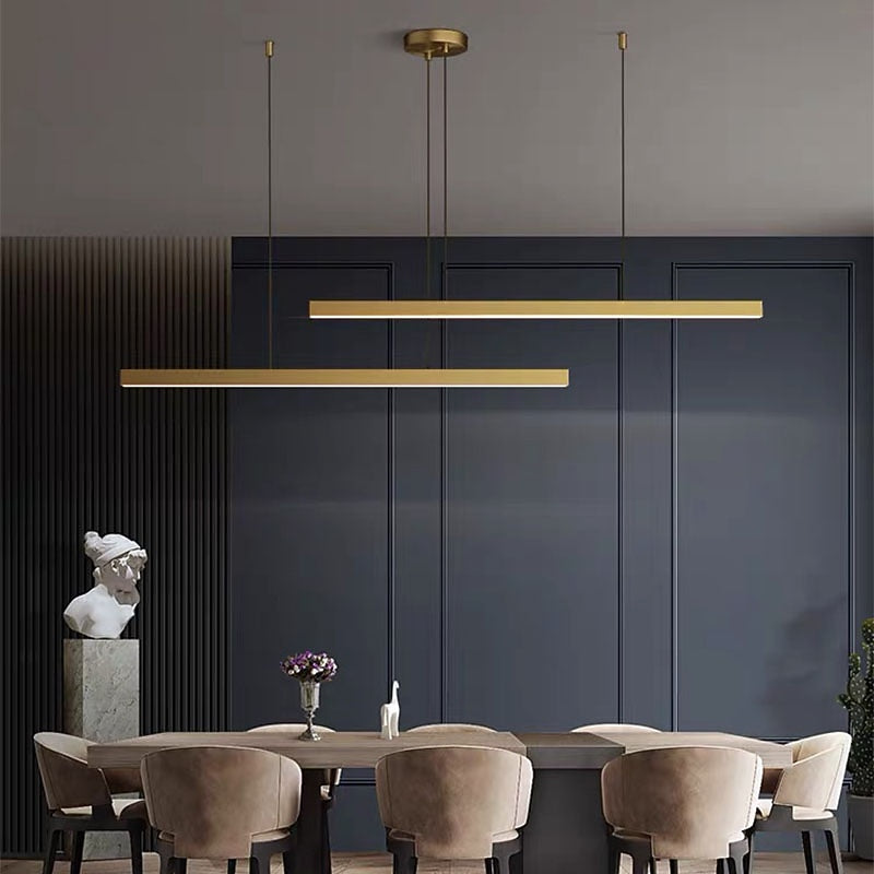 Modern Metal Linear Pendant Light