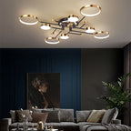 Modern Acrylic Ring-Branch Ceiling Light