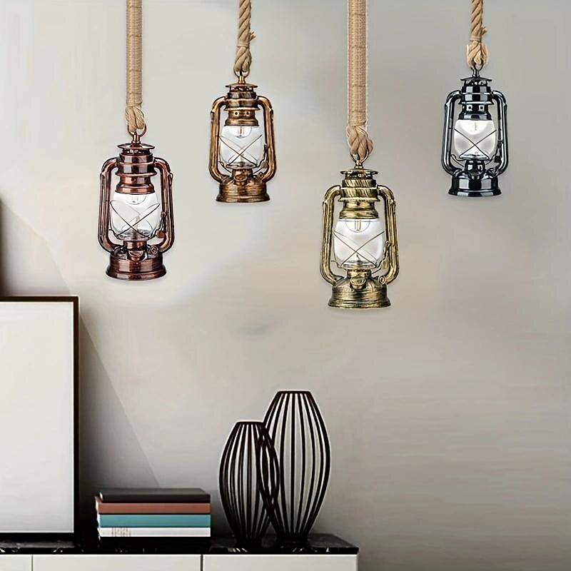 Vintage Metal Lantern Pendant Light
