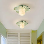 Moderne Deckenleuchte mit Harzblumen