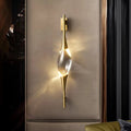 Modern Glass Leaf Wall Light