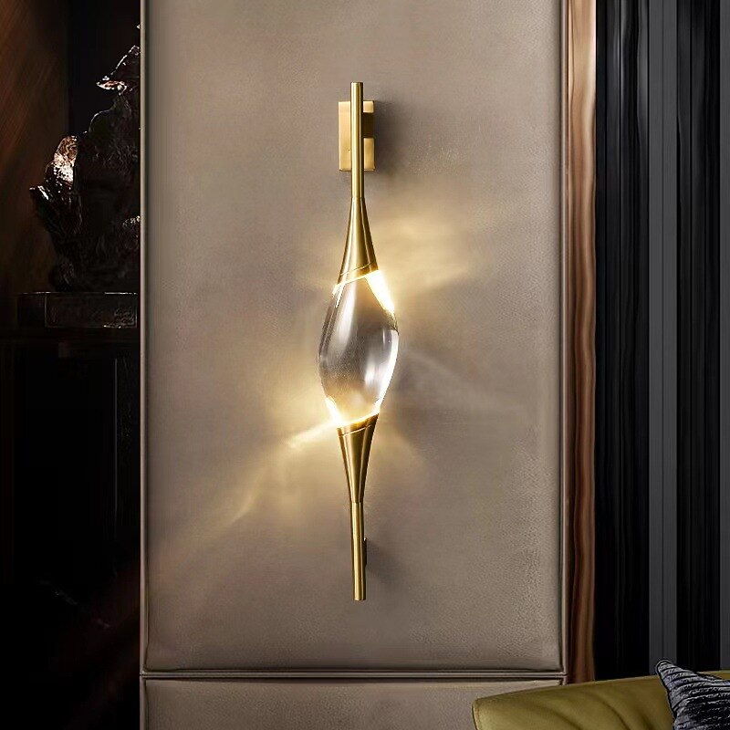 Modern Glass Leaf Wall Light