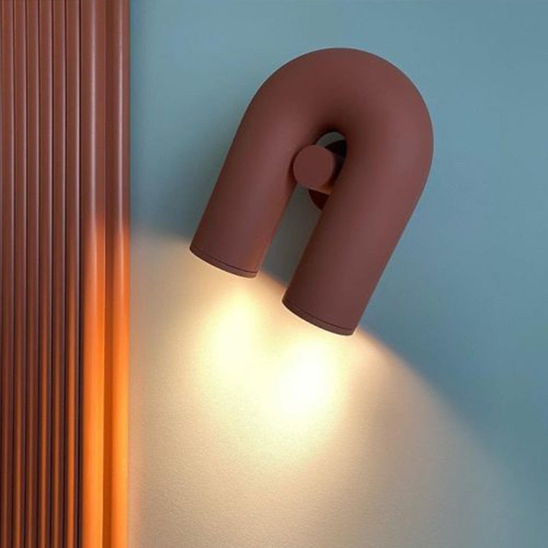 Modern Metal U-Shaped Wall Light