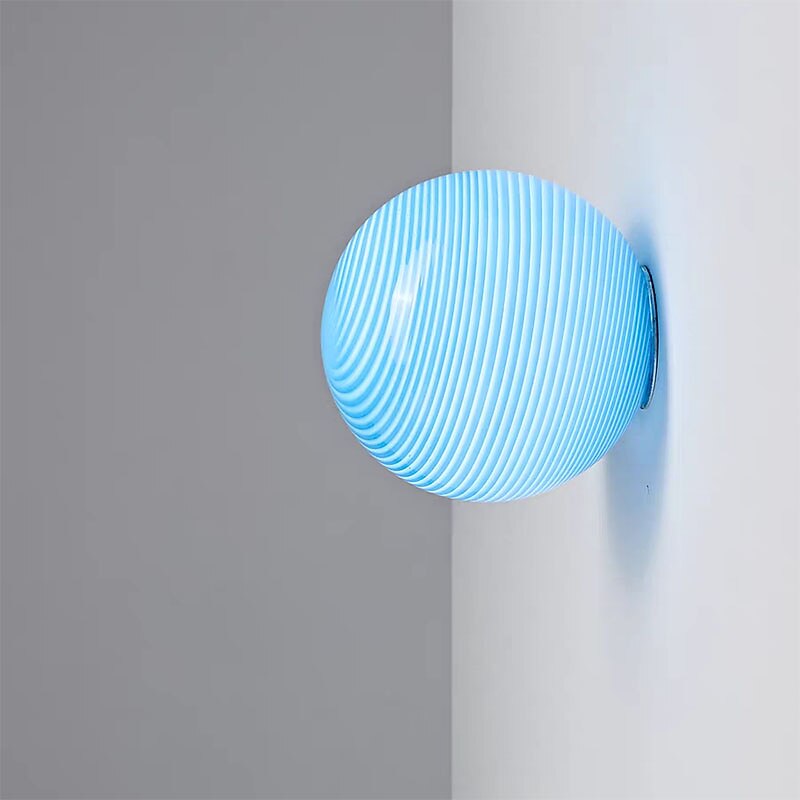 Modern Glass Globe Wall Light
