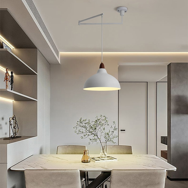 Industrial Metal Dome Pendant Light