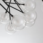 Moderner Metall-Sputnik-Kronleuchter