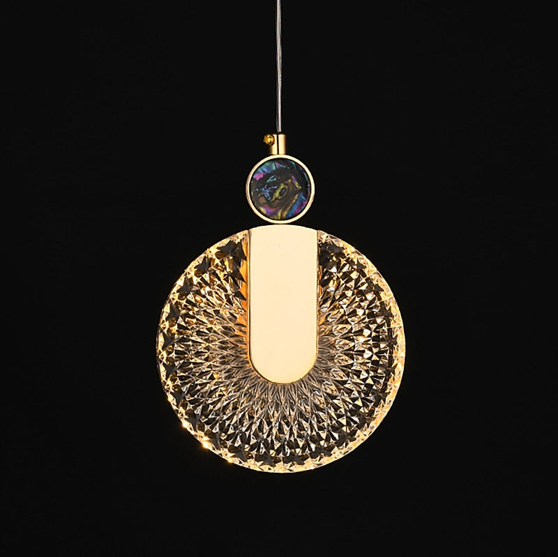 Glam Glass Ring Pendant Light