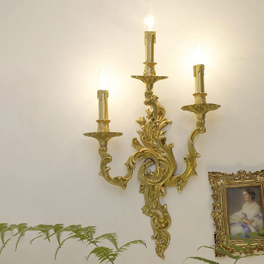Vintage Metal Candelabra Wall Light