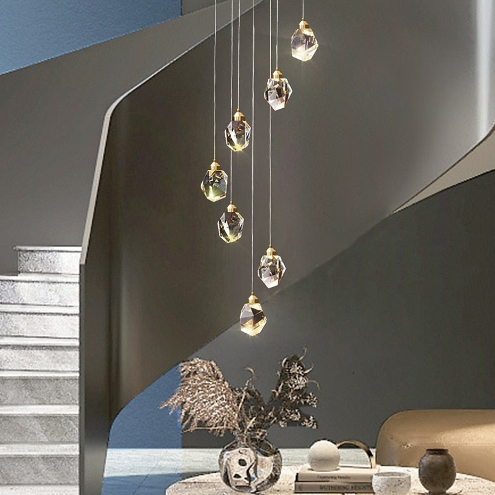 Glam Glass Cascade Pendant Light