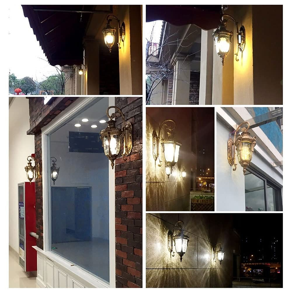 Vintage Glass Lantern Wall Light