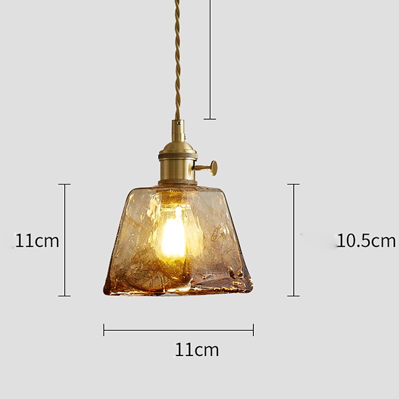 Modern Glass Drum Pendant Light