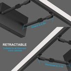 Moderne Badleuchte aus Metall, linear