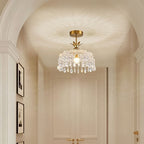 Glam Kristall Trommel Deckenleuchte