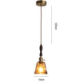 Vintage Glass Bell Pendant Light