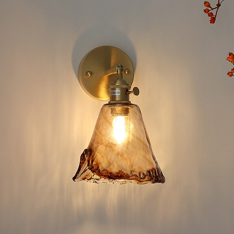 Modern Glass Bell Wall Light