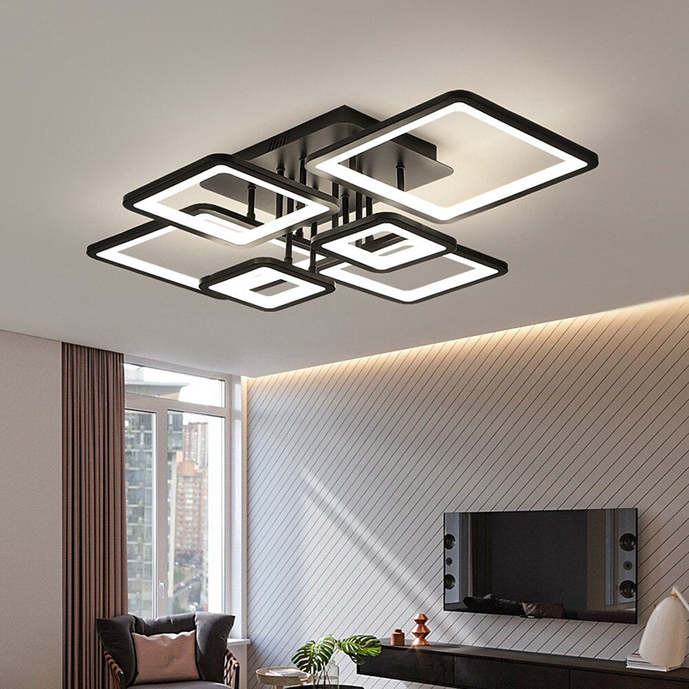 Modern Acrylic Square-Frame Ceiling Light