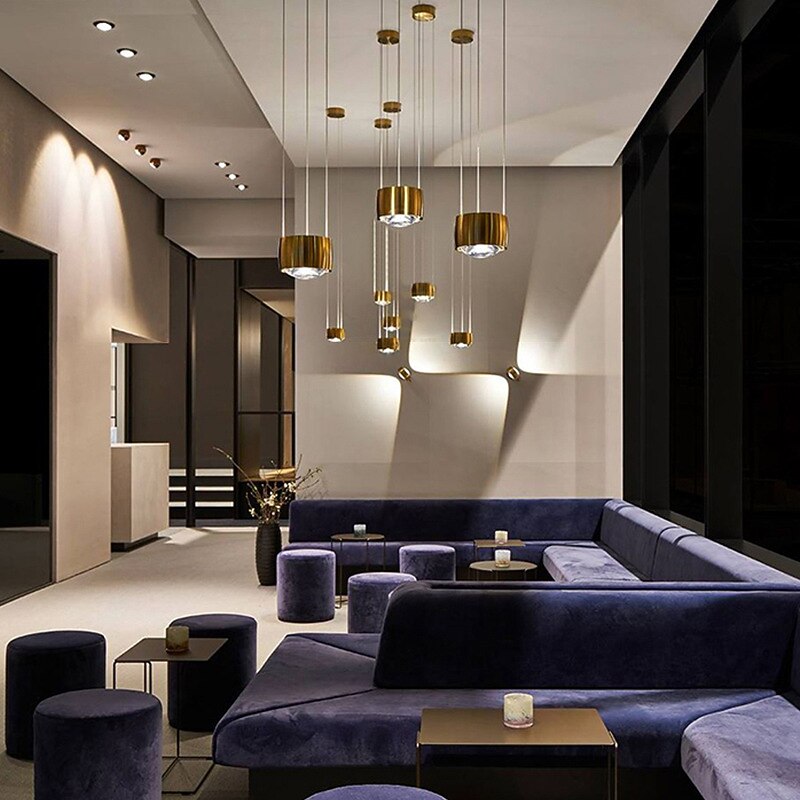 Modern Acrylic Drum Pendant Light