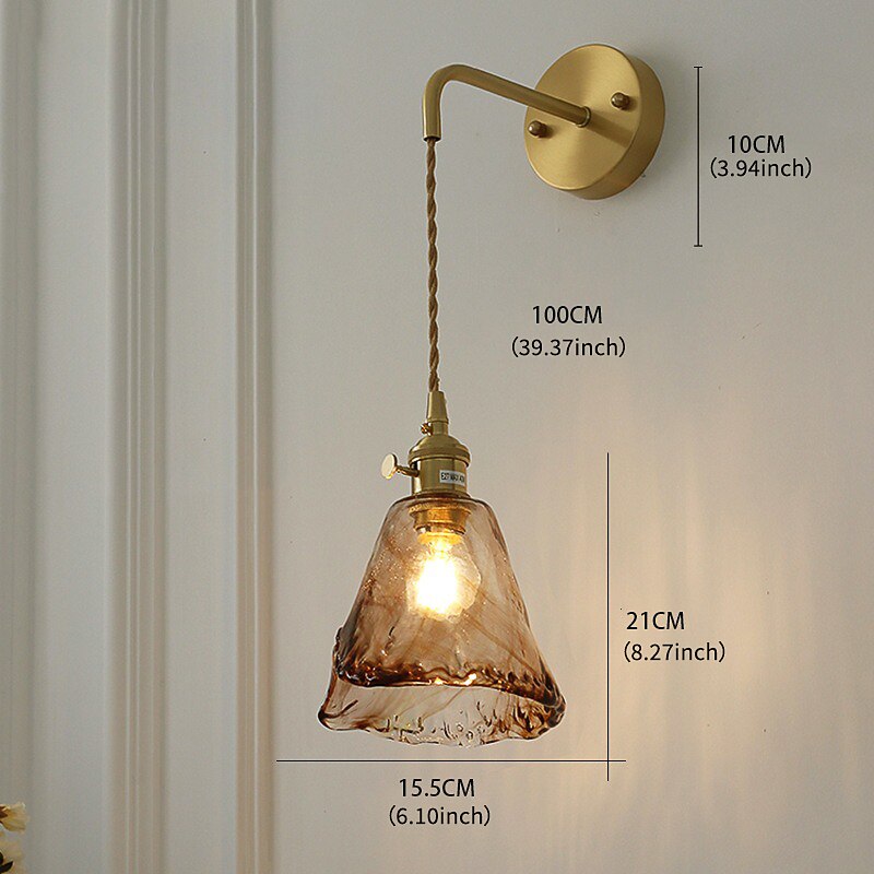 Modern Glass Bell Wall Light