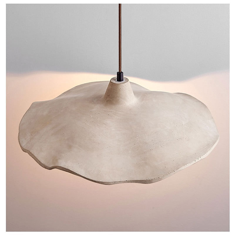 Wabi-Sabi Concrete Flower Pendant Light