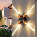 Modern Metal Sunburst Wall Light