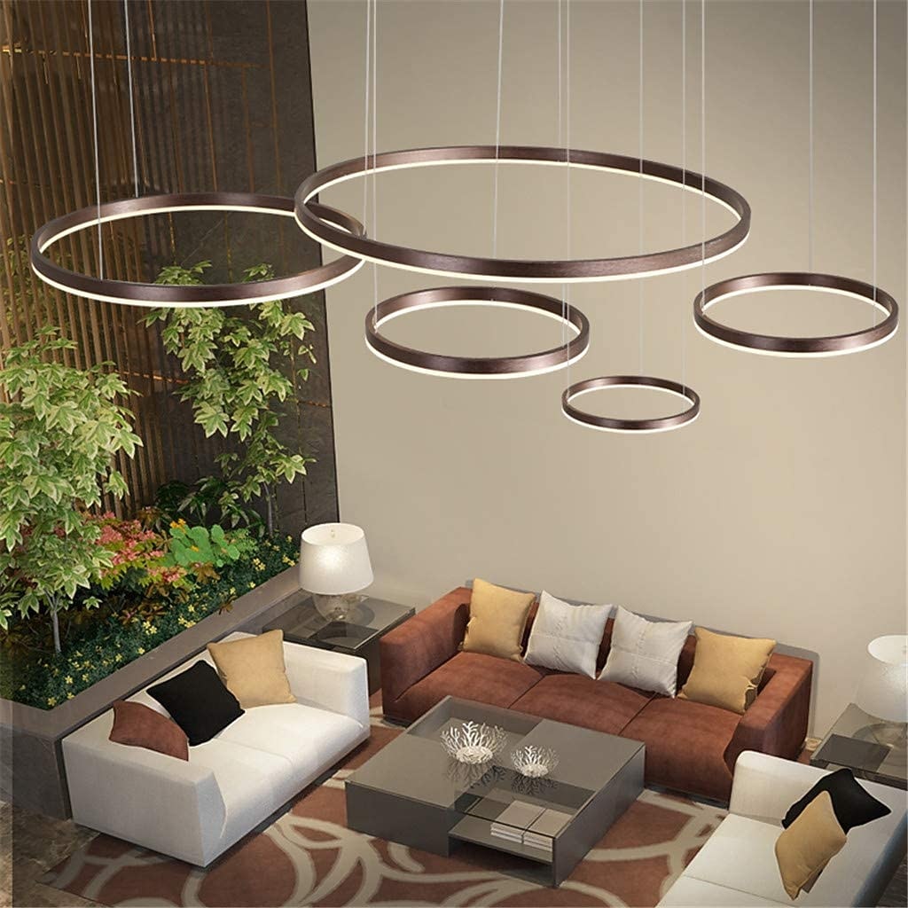 Modern Metal Ring Chandelier