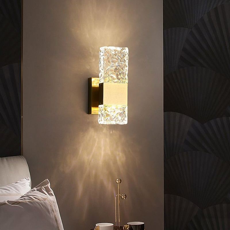 Glam Crystal Cylinder Vanity Light