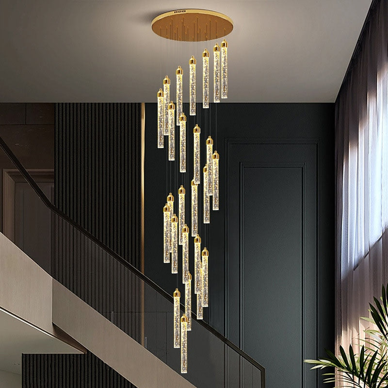 Glam Crystal Cascade Chandelier