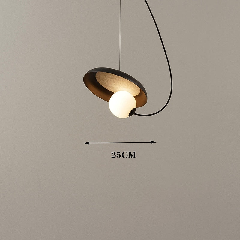 Modern Metal Disc Pendant Light