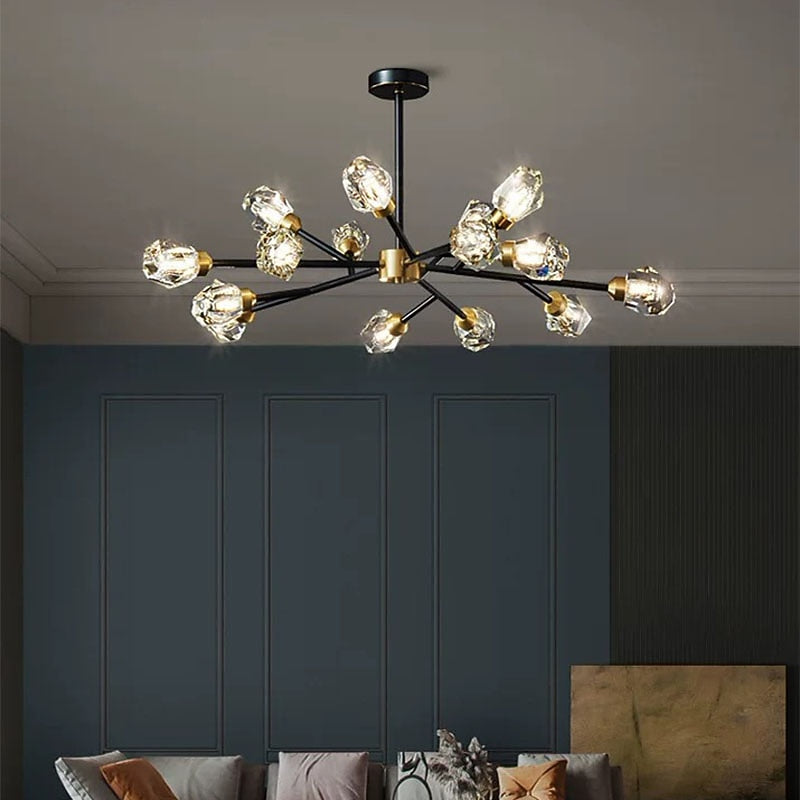 Glam Crystal Branch Chandelier