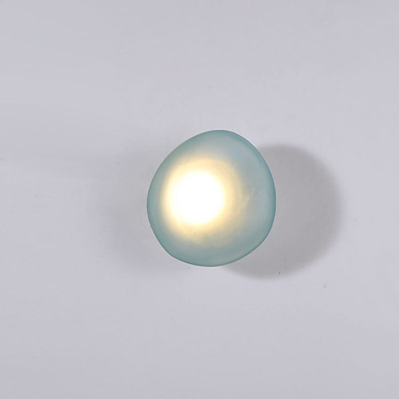 Modern Glass Pebble Wall Light