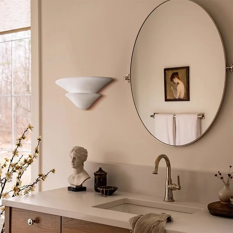 Vintage Acrylic Bowl Wall Light