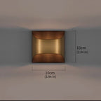 Moderne rechteckige Wandleuchte aus Metall