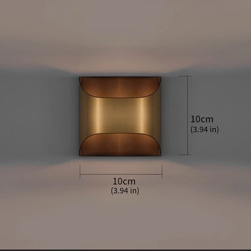 Modern Metal Rectangle Wall Light