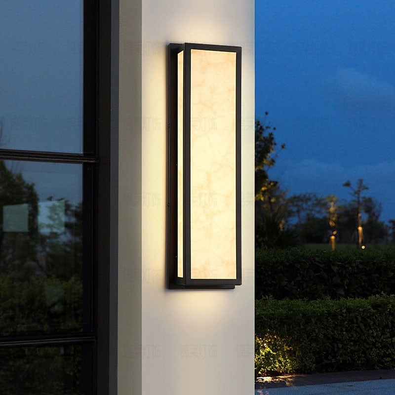 Modern Marble Rectangle Wall Light