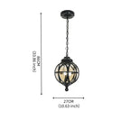 Suspension globe moderne en verre